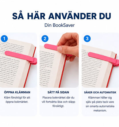 BookSaver – Markera sidan, fortsätt läsa